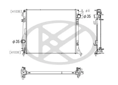 Радіатор двигуна NISSAN QASHQAI III 1.3H 04.21- KOYORAD PL023929