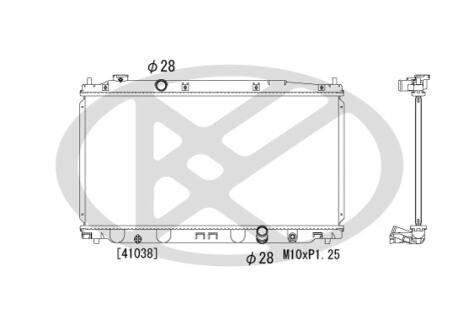 Радіатор двигуна (мкпп) HONDA JAZZ III 1.2/1.3/1.4 07.08- KOYORAD PL082131
