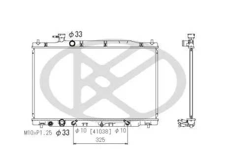 Радіатор двигуна (акпп/мкпп) HONDA CR-V III 2.4 09.09- KOYORAD PL082429