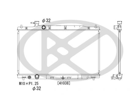Радіатор двигуна (мкпп) HONDA CR-V III 2.4 09.06- KOYORAD PL082616