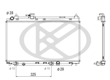 Радіатор двигуна (мкпп) HONDA CITY IV 1.3 05.03-07.08 KOYORAD PL083262