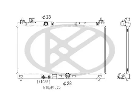 Радіатор двигуна (акпп) HONDA JAZZ IV 1.3 09.15- KOYORAD PL083708