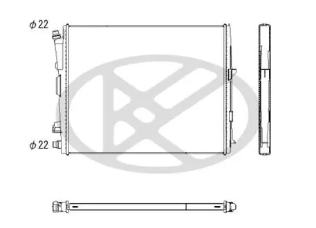 Радіатор двигуна BMW 3 (G20, G80, G28), 3 (G21), 3 (G21, G81), Z4 (G29) 2.0/2.0H/3.0 11.18- KOYORAD PL423716