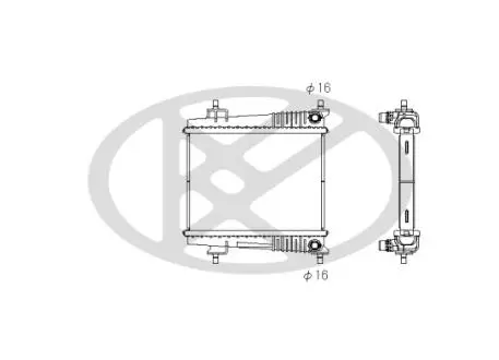 Радіатор двигуна BMW 2 (G42, G87), 3 (G20, G80, G28), 4 (G22, G82), 4 (G23, G83), Z4 (G29) 2.0/3.0/3.0H 11.18- KOYORAD PL423733