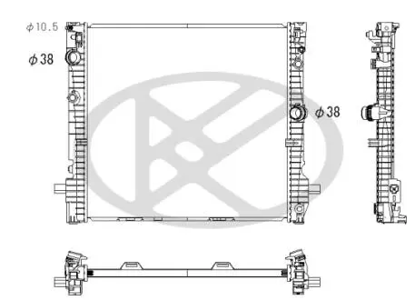 Радіатор двигуна KOYORAD PL423911
