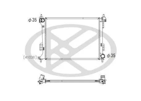Радіатор двигуна (мкпп) HYUNDAI I20 I 1.2/1.4/1.6 09.08-12.15 KOYORAD PL812575