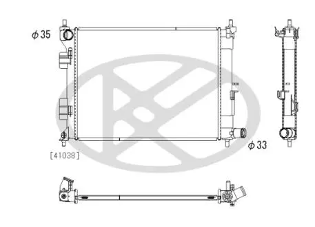 Радіатор двигуна (мкпп) HYUNDAI I20 ACTIVE, I20 II 1.2/1.2LPG/1.4 11.14- KOYORAD PL813699R