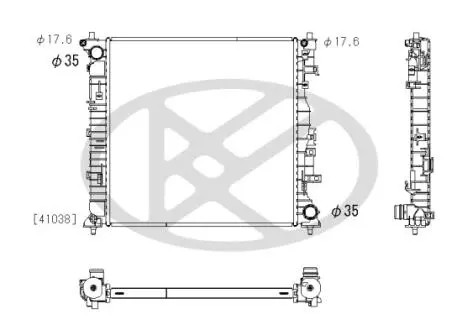 Радіатор двигуна HYUNDAI TUCSON 1.6H 11.20- KOYORAD PL813940