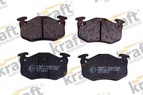 Тормозные колодки дисковые 21096 KRAFT 6005200
