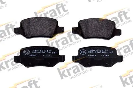 Тормозные колодки дисковые 23138 KRAFT 6011170