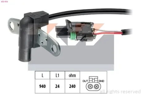 Датчик положения коленвала KW 453010