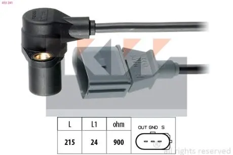 Датчик коленвала KW 453 241