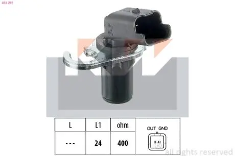 Датчик положения коленвала KW 453293