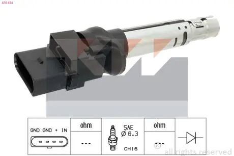 Катушка воспаления KW 470434
