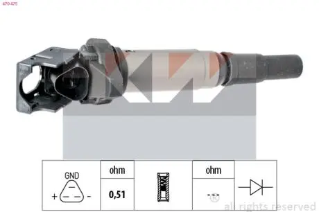 Котушка запалення KW 470475
