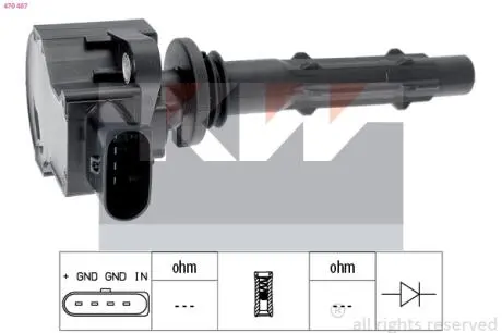 Катушка воспаления KW 470487