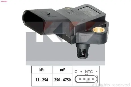 Датчик температуры воздуха KW 493 083
