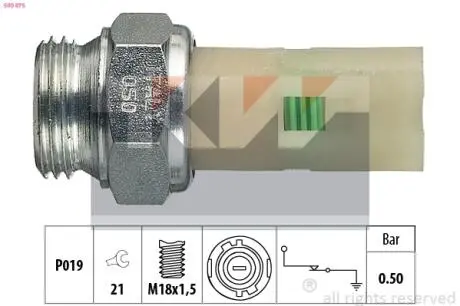 Датчик тиску мастила KW 500075