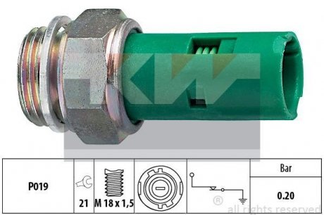 Датчик тиску мастила KW 500110 (фото 1)