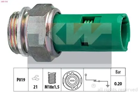 Датчик давления смазки KW 500110
