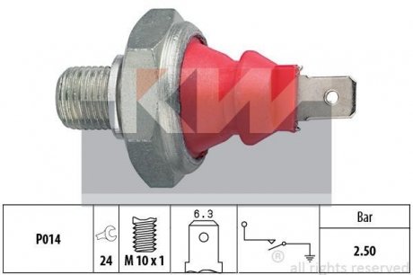 Датчик тиску мастила KW 500111 (фото 1)