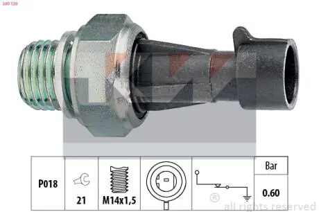 Датчик давления смазки KW 500129
