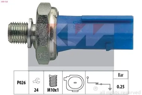 Датчик тиску оливи KW 500 133