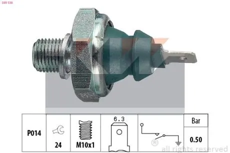 Датчик тиску мастила KW 500138