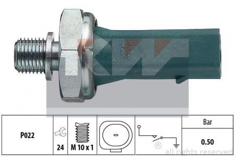 Датчик тиску мастила KW 500139 (фото 1)