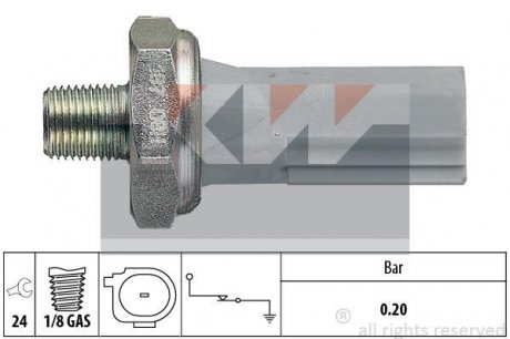 Датчик тиску мастила KW 500187 (фото 1)