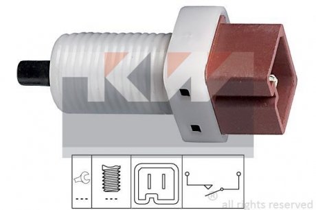 Выключатель, привод сцепления (Tempomat). Выключатель, привод сцепления (управление двигателем.) KW 510192 (фото 1)