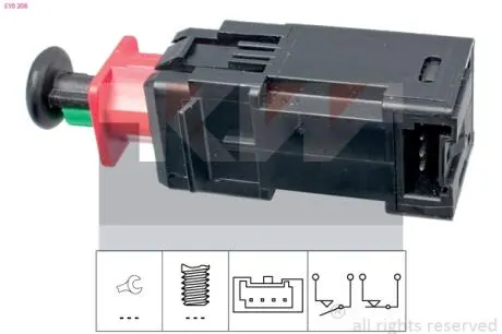 Вимикач ліхтаря сигналу гальма KW 510208