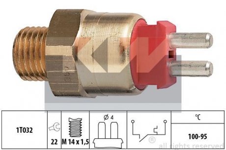 Термовыключатель вентилятора радиатора KW 550169 (фото 1)