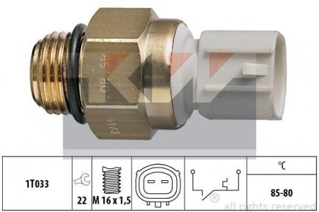 Термовыключатель вентилятора радиатора KW 550173 (фото 1)
