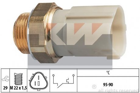 Термовимикач вентилятора радіатора KW 550262
