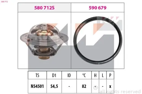 Термостат системы охлаждения KW 580712