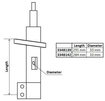 Амортизатор газомасляний KYB 3348142