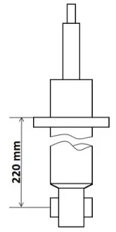 Амортизатор задн Лів/Прав AUDI Q7 3.0-6.0D 03.06-08.15 KYB 3418024