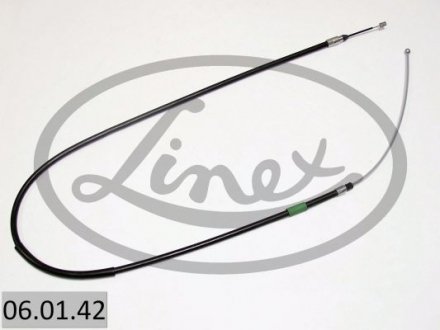 Трос ручника (задний) (R) BMW X3 (E83) 03-11 (1634/1230mm) LINEX 06.01.42 (фото 1)