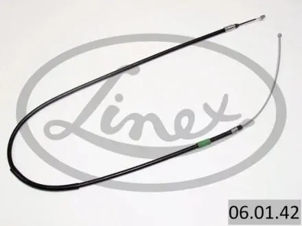 Трос ручника (задний) (R) BMW X3 (E83) 03-11 (1634/1230mm) LINEX 06.01.42