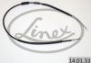 Трос ручника (задний) (L) Fiat Punto 93-99 (1457/1280 мм)) LINEX 14.01.33 (фото 2)