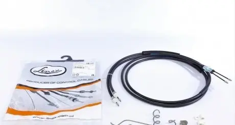 Трос ручника (задний) Ford Connect 02- (+ABS) (высокая база) (дисковый тормоз) LINEX 15.02.18