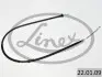 Трос ручного тормоза RКCZ. LANCIA T. YPSILON 03-11 LE/PR LINEX 220109 (фото 2)