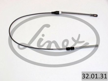 Трос ручника (задний) (L) Opel Vectra A 88-95 (756mm) LINEX 32.01.31 (фото 1)