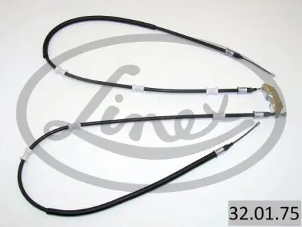 Трос ручника (задний) Opel Vectra B 1.6-2.6i V6 95- (1460/1225x2) LINEX 32.01.75