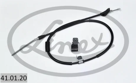 Трос стояночного гальма задн Лів (1472мм/1263мм, гальма: барабан) SUZUKI ALTO VI 1.1 06.02-12.08 LINEX 410120