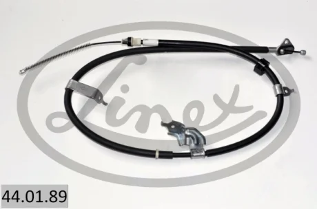 Трос стояночного гальма задн Лів (1556мм/1320мм, гальма: барабан) TOYOTA YARIS 1.0-1.4D 08.05-12.12 LINEX 440189