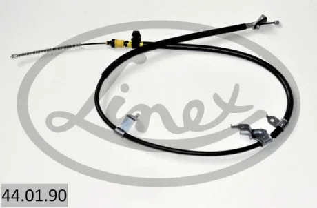Трос стояночного гальма задн Прав (1600мм/1363мм, гальма: барабан) TOYOTA YARIS 1.0-1.4D 08.05-12.12 LINEX 440190