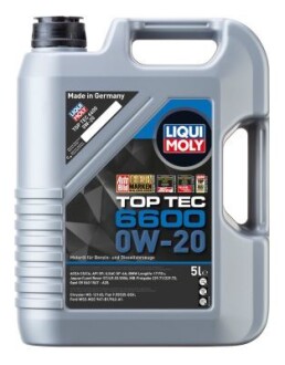 ОЛИВА МОТОРНАЯ TOP TEC 6600 0W-20 5Л LIQUI MOLY 21411