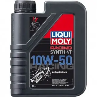 Масло для 4-х тактных двигателей. Racing Synth 4T 10W-50 1L LIQUI MOLY 3982